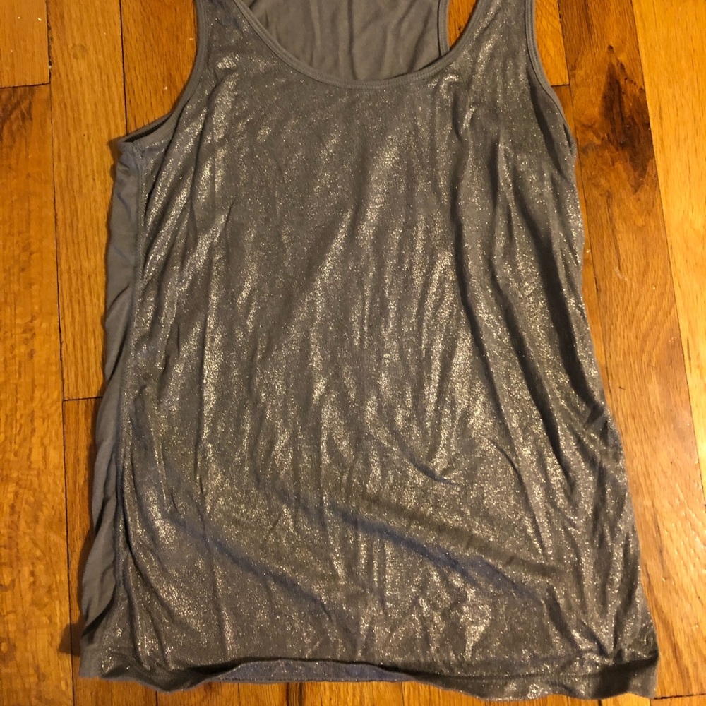 American eagle silver racerback tank
